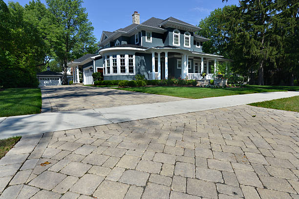 Permeable Paver Driveway in Milford, IL
